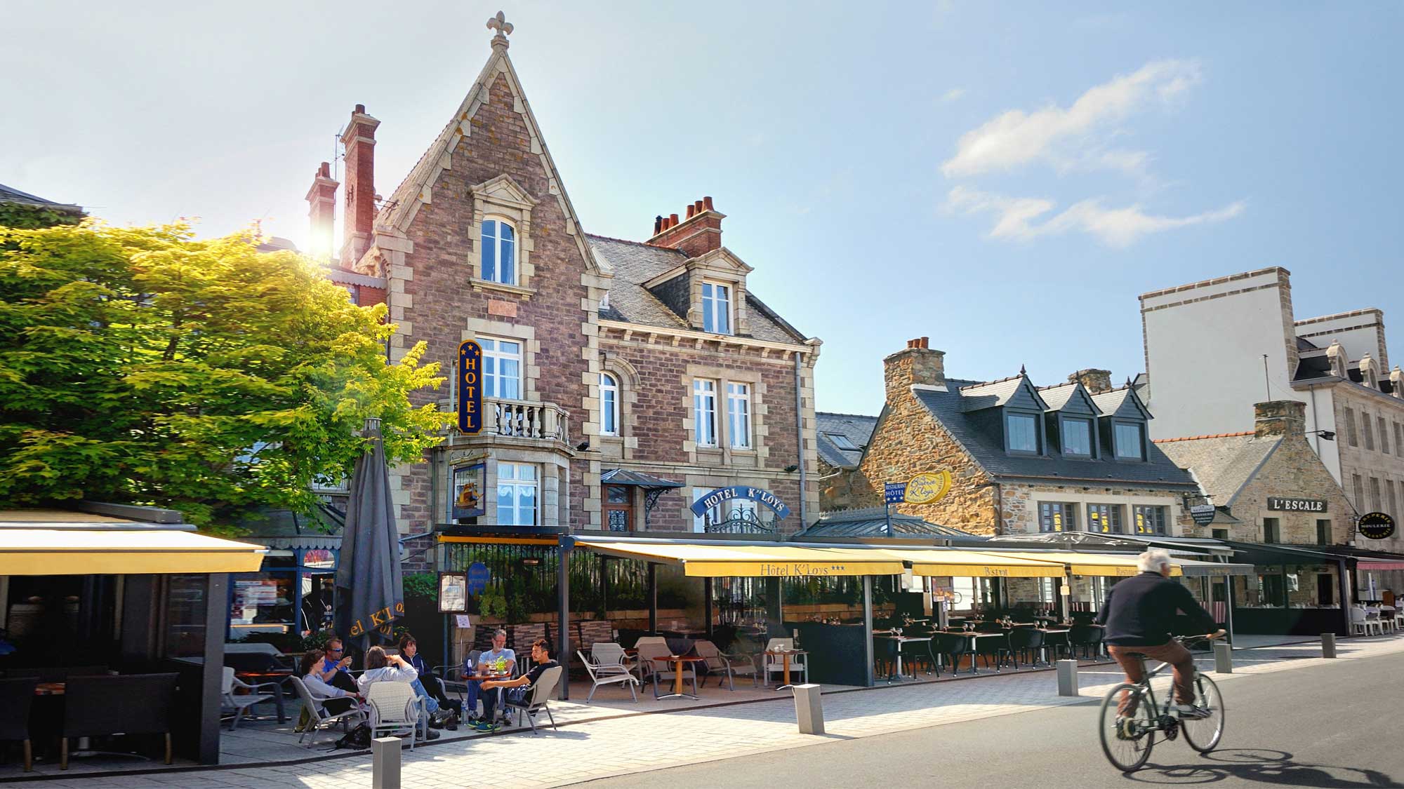 Accueil Extérieur Terrasse Hôtel Restaurant K'loys Paimpol